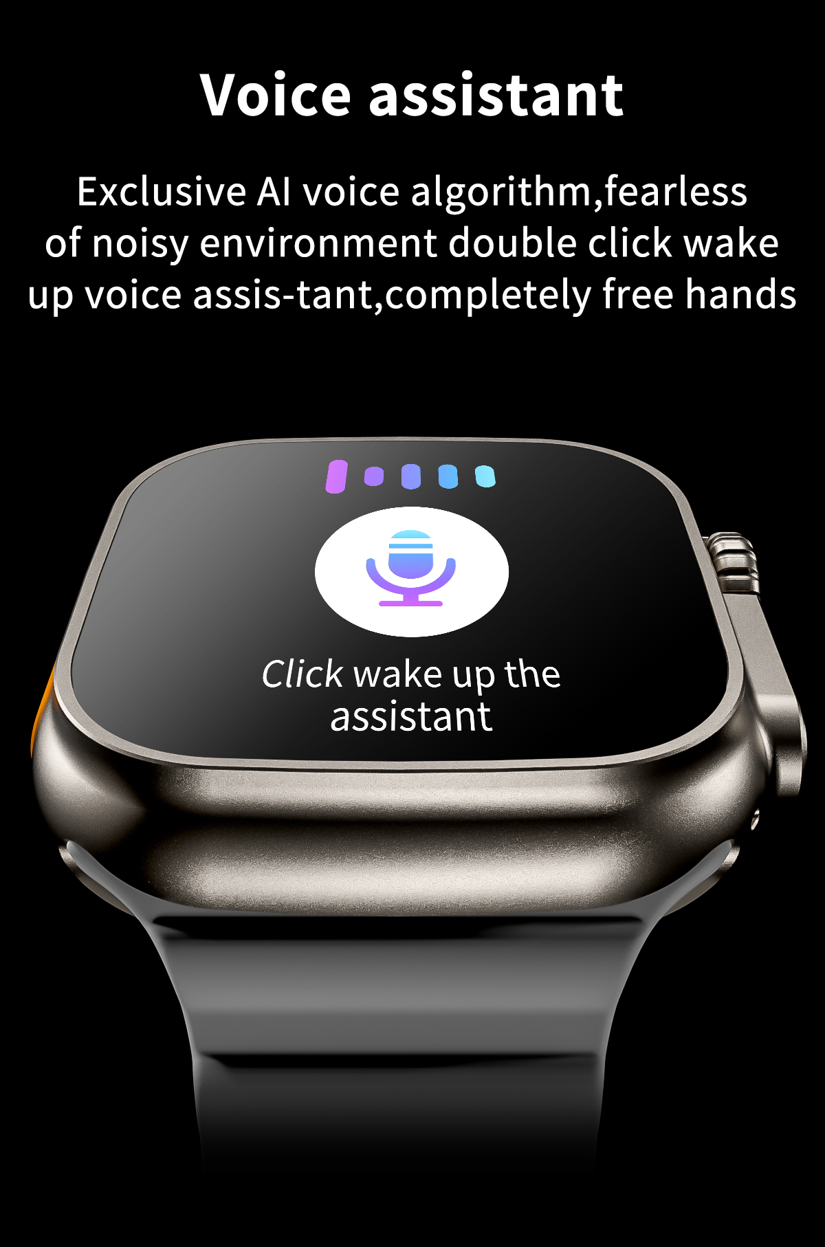 Reloj Inteligente Smart Watch Ultra A+ Naranja